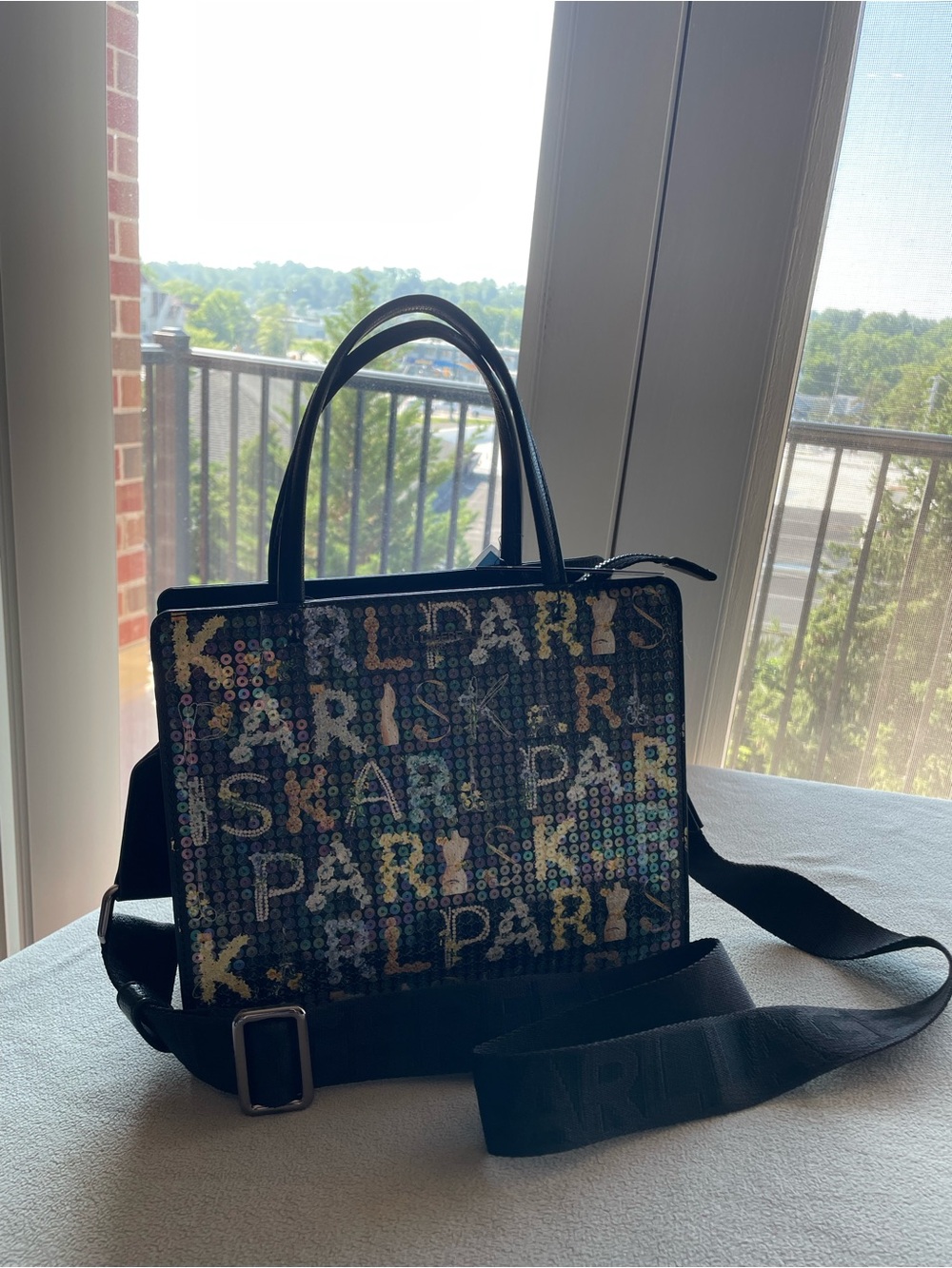 Karl Lagerfeld Paris Maybelle Satchel Tote Parisian Fashion Coquette NWT $268